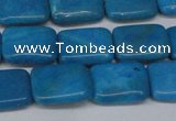 CLR440 15.5 inches 8*12mm rectangle dyed larimar gemstone beads