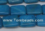 CLR441 15.5 inches 10*14mm rectangle dyed larimar gemstone beads