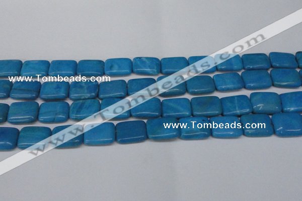 CLR442 15.5 inches 12*16mm rectangle dyed larimar gemstone beads