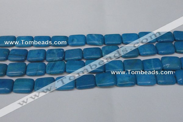 CLR443 15.5 inches 13*18mm rectangle dyed larimar gemstone beads