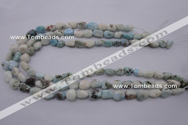 CLR51 15.5 inches 8*10mm – 12*16mm nuggets natural larimar beads