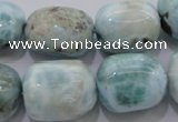 CLR53 15.5 inches 15*20mm – 18*22mm nuggets natural larimar beads