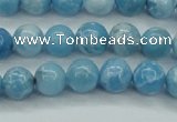 CLR601 15.5 inches 6mm round imitation larimar beads wholesale