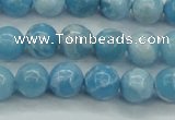 CLR602 15.5 inches 8mm round imitation larimar beads wholesale