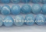 CLR603 15.5 inches 10mm round imitation larimar beads wholesale