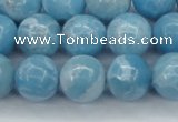 CLR604 15.5 inches 12mm round imitation larimar beads wholesale