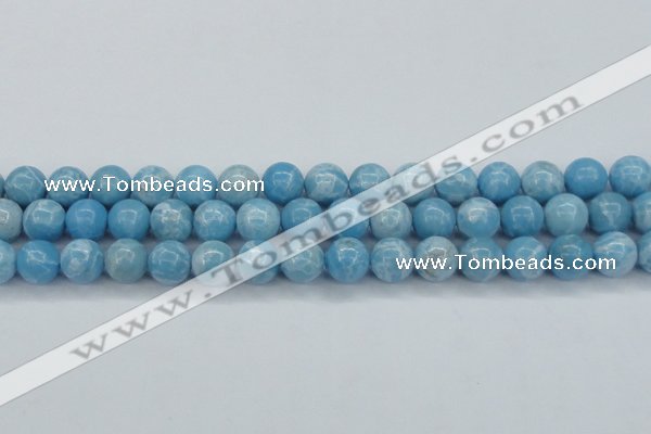 CLR604 15.5 inches 12mm round imitation larimar beads wholesale