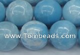 CLR606 15.5 inches 16mm round imitation larimar beads wholesale