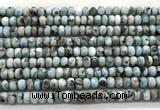 CLR626 15.5 inches 4*6mm rondelle larimar gemstone beads