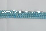 CLR70 15.5 inches 6mm round imitation larimar beads wholesale