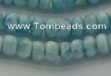 CLR78 15.5 inches 4*6mm rondelle natural larimar gemstone beads