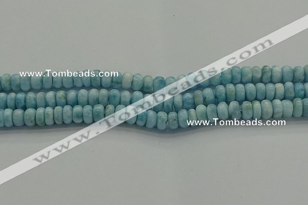 CLR79 15.5 inches 4*7mm rondelle natural larimar gemstone beads