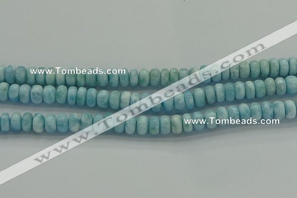 CLR80 15.5 inches 5*8mm rondelle natural larimar gemstone beads