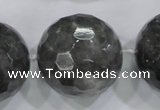 CLS02 15.5 inches 30mm faceted round large cloudy quartz beads