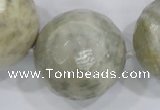 CLS04 15.5 inches 30mm faceted round large fossil coral beads