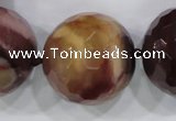 CLS07 15.5 inches 30mm faceted round large mookaite gemstone beads