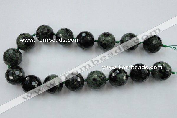 CLS107 15.5 inches 25mm faceted round kambaba jasper beads