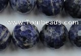 CLS152 15.5 inches 20mm faceted round sodalite gemstone beads