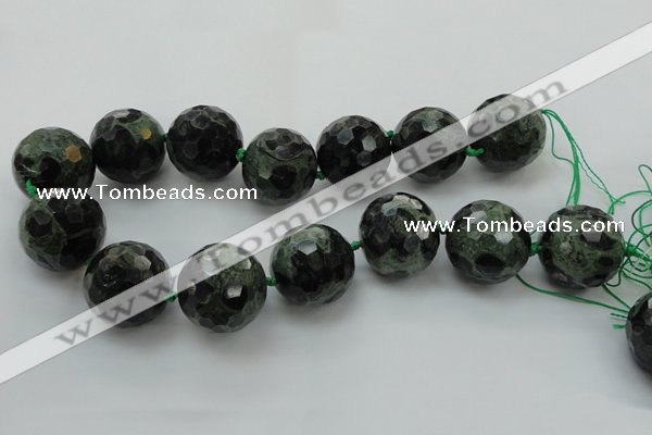 CLS18 15.5 inches 30mm faceted round large kambaba jasper beads