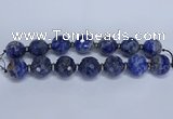 CLS304 7.5 inches 25mm faceted round large sodalite gemstone beads