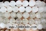 CLS600 15 inches 16mm round Angolan white quartz beads