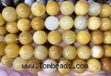 CLS621 15 inches 16mm round yellow jade beads wholesale