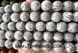 CLS630 15 inches 16mm round grey picture jasper beads wholesale