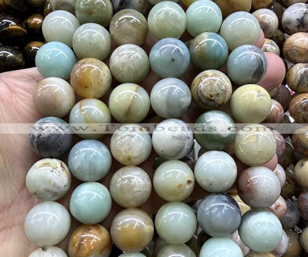 CLS641 15 inches 16mm round colorful amazonite beads wholesale
