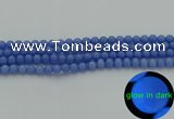 CLU111 15.5 inches 6mm round blue luminous stone beads