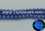 CLU114 15.5 inches 12mm round blue luminous stone beads