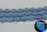 CLU144 15.5 inches 15*20mm oval blue luminous stone beads