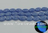 CLU184 15.5 inches 15*20mm oval blue luminous stone beads