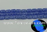 CLU202 15.5 inches 12*16mm rectangle blue luminous stone beads