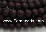 CLV202 15.5 inches 10mm round coffee natural lava beads wholesale