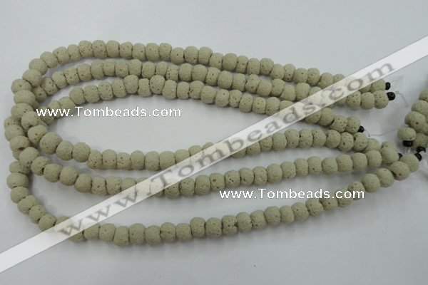 CLV352 15.5 inches 8mm ball dyed lava beads wholesale