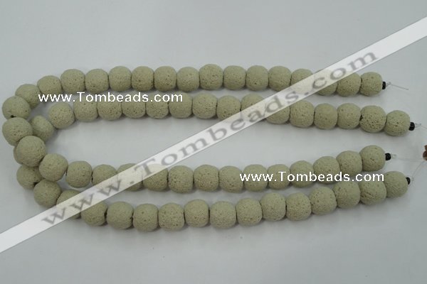 CLV354 15.5 inches 13mm ball dyed lava beads wholesale