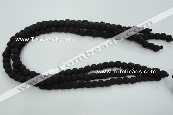 CLV378 15.5 inches 8mm ball dyed lava beads wholesale