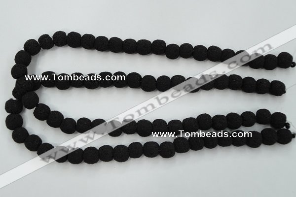 CLV379 15.5 inches 10mm ball dyed lava beads wholesale