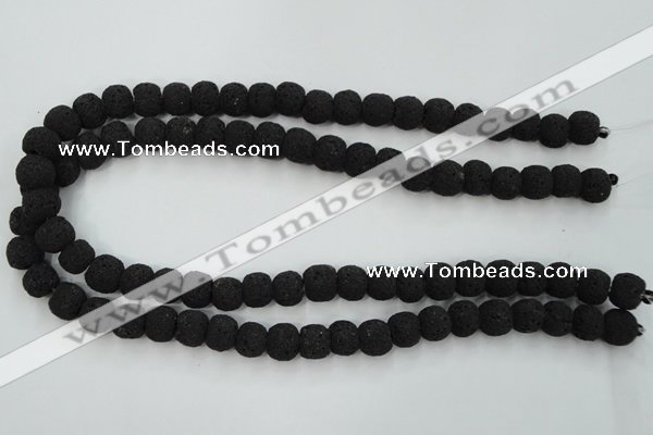 CLV380 15.5 inches 12mm ball dyed lava beads wholesale