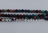 CLV522 15.5 inches 8mm round mixed lava beads wholesale