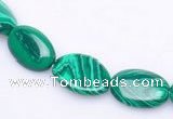 CMA01 10*13mm flat oval imitate malachite beads Wholesale