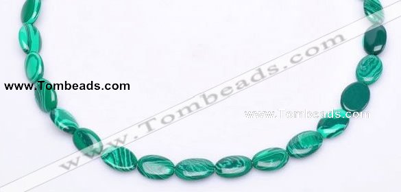 CMA01 10*13mm flat oval imitate malachite beads Wholesale