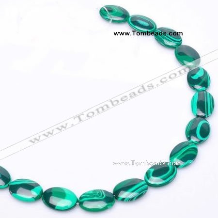 CMA02 13*18mm flat oval imitate malachite beads Wholesale