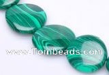 CMA07 15.5 inches 16mm coin imitate malachite beads Wholesale