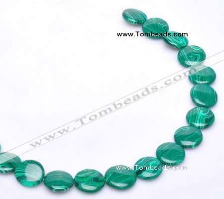 CMA07 15.5 inches 16mm coin imitate malachite beads Wholesale