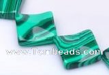 CMA09 15.5 inches 22mm rhombus imitate malachite beads Wholesale