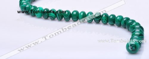 CMA17 7*10mm roundel imitate malachite gemstone beads wholesale