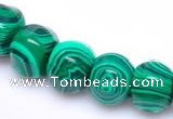 CMA18 10*12mm roundel imitate malachite gemstone beads Wholesale