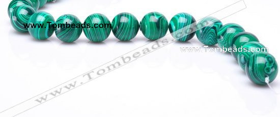 CMA21 15.5 inches 14mm round imitate malachite beads wholesale