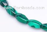 CMA25 8*14mm faceted drum imitate malachite beads Wholesale